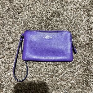 Coach Vibrant Purple Wristlet
